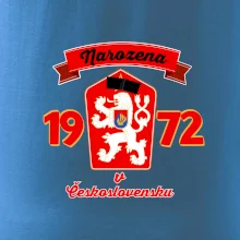 Narozena v Československu - Přelepený znak 1972