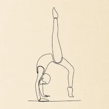 Gymnastika na rukou jedním tahem