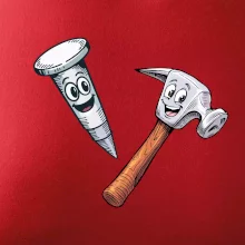 Parové triko - Kladivo a hřebík