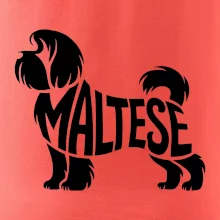 Maltézský psík nápis v těle