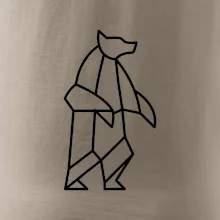 Geometrie lední medvěd stojící Geometrie lední medvěd stojící