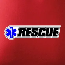 Záchranář rescue kříž modrý