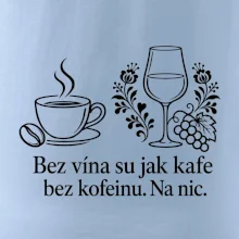 Bez vína su jak kafe bez kofeinu. Na nic