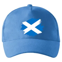 Skotská vlajka kreslená štetcem