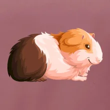 Morče - kreslené z boku