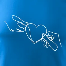 Dvě ruce a srdce jedním tahem