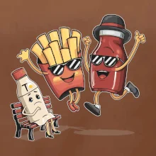 Souboj o hranolky kečup tatarka