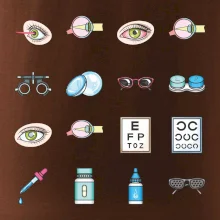 Oční lékař ikony