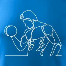 Fitness muž jedním tahem