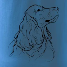 Anglický kokršpaněl černá kresba