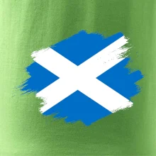 Skotská vlajka kreslená štetcem