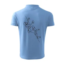 Lezecká stěna jedním tahem