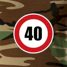 Dopravní značka - omezení rychlosti 40