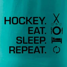 Pozemní hokej eat sleep repeat