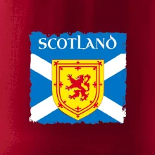 Skotská vlajka s erbem lva