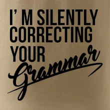 Correcting grammar