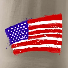 Americká vlajka ohnutá