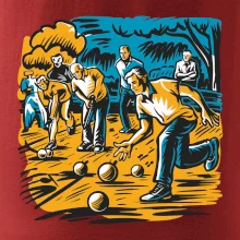 Petanque hra - modro oranžová