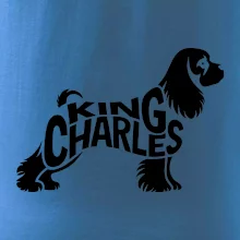 Kavalír king Charles španěl nápis v těle