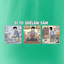Si to udělám sám - muž s knírkem