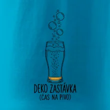 Deko zastávka čas na pivo sklenice s potápěčskými bublinami