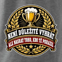 Není důležité vyhrát - pivní pohár a zlatý vavřín