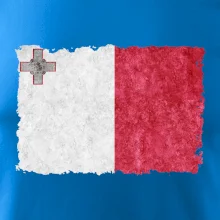 Vlajka Malta okousaná