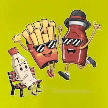 Souboj o hranolky kečup tatarka