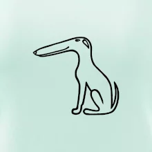 Barzoj obrys černý  (Moňas)