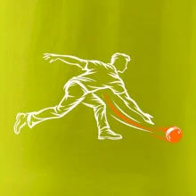 Bowling dynamická silueta hráče