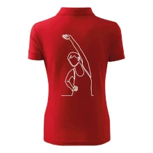 Protahující se žena jedním tahem