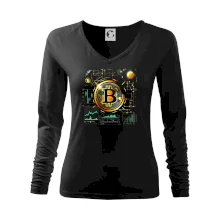 Bitcoin logo s grafy Bitcoin logo s grafy