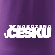 Nápis - Narozena v Česku