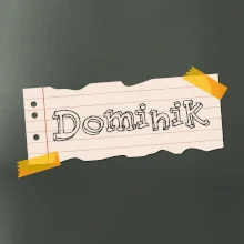 Papírek se jmenovkou - vlastní jméno