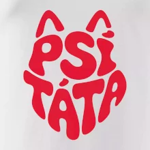 Psí táta nápis v hlavě