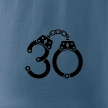 Narozeninové tričko pro policajta - pouta 30