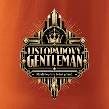 Listopadový gentleman zlatý art deco motiv