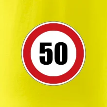 Dopravní značka - omezení rychlosti 50
