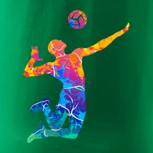 Volejbalista splash s míčem