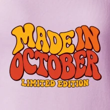 Made in october limited edition retro vlnité písmo