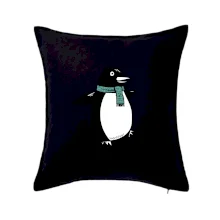 Tučňák se zelenou šálou