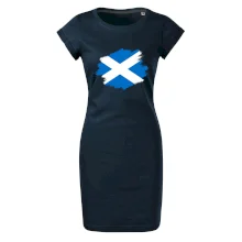 Skotská vlajka kreslená štetcem