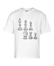 Šachové figurky kreslené