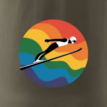 Skokan na lyžích v kruhu