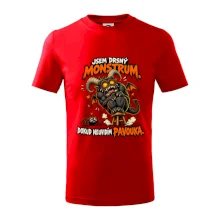 Drsné rohaté monstrum se bojí pavoučka