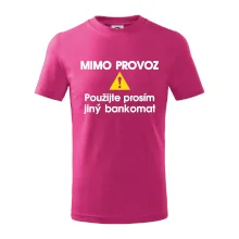 Mimo provoz - použijte jiný bankomat