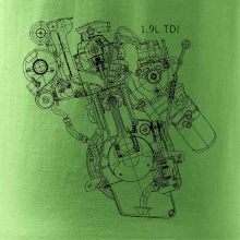 Motor Škoda/ VW 1.9L  TDI z boku