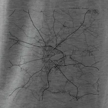 Černobílá mapa  Jindřichův Hradec (37701)