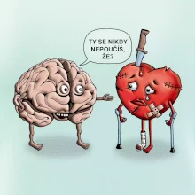Mozek a srdce - poučení (Hana-creative)