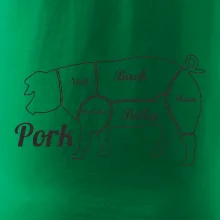 Prase nákres rozřezání